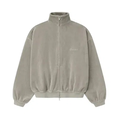 Pre-owned Essentials Fear Of God  Classic Fit Track Jacket 'smoke Grey' | Kid's Size 10 In Gray