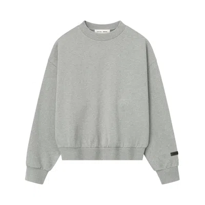 Pre-owned Essentials Fear Of God  Classic Fleece Crewneck 'concrete Heather' | Grey | Men's Size Xl In Gray