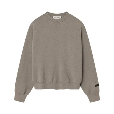 Pre-owned Essentials Fear Of God  Classic Fleece Crewneck 'homestead Heather' | Tan | Men's Size M