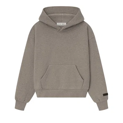 Pre-owned Essentials Fear Of God  Classic Fleece Hoodie 'homestead Heather' | Tan | Women's Size Xs