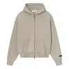 Essentials Fear Of God  Classic Full Zip Hoodie 'timber' In Neutral