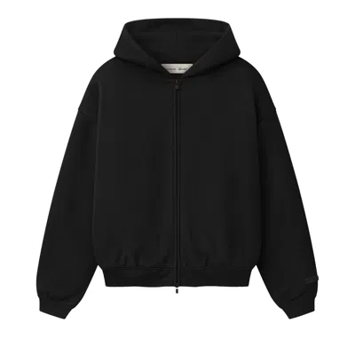 Pre-owned Essentials Fear Of God  Classic Full Zip Hoodie 'vintage Black' | Kid's Size 8
