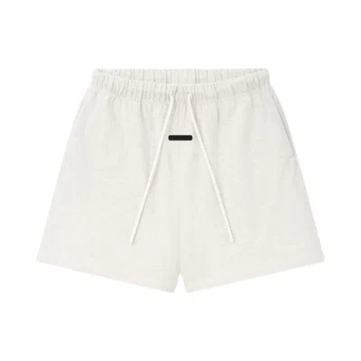 Pre-owned Essentials Fear Of God  Classic Heavy Jersey Short 'oatmeal Heather' | Cream | Men's Size Xxl
