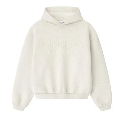 Pre-owned Essentials Fear Of God  Classic Hoodie 'oatmeal Heather' | Cream | Kid's Size 8 In White