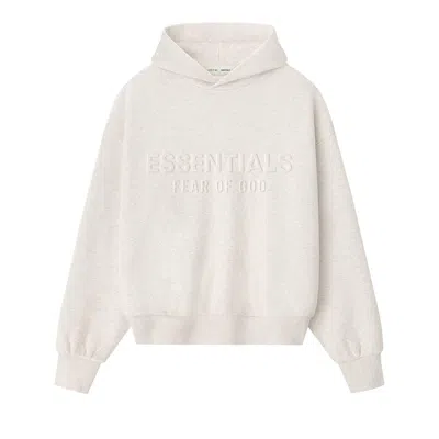 Pre-owned Essentials Fear Of God  Classic Hoodie 'oatmeal Heather' | Cream | Men's Size Xxl In White