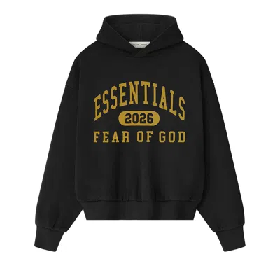 Pre-owned Essentials Fear Of God  Classic Hoodie 'vintage Black' | Men's Size Xs