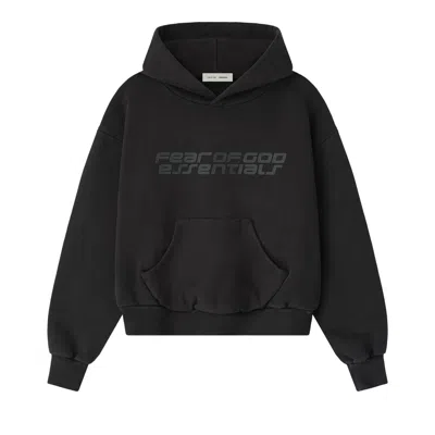 Pre-owned Essentials Fear Of God  Classic Hoodie 'vintage Black' | Women's Size Xs