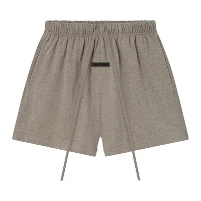 Pre-owned Essentials Fear Of God  Classic Jersey Sweatshort 'homestead Heather' | Tan | Women's Size L In Beige