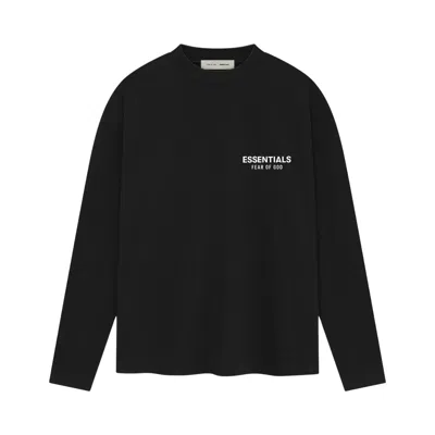 Pre-owned Essentials Fear Of God  Classic Long Sleeve Tee 'vintage Black' | Men's Size Xxl