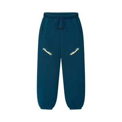 Pre-owned Essentials Fear Of God  Classic Moto Sweatpant 'night Sea' | Blue | Kid's Size 8