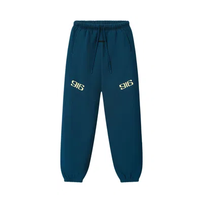 Pre-owned Essentials Fear Of God  Classic Moto Sweatpant 'night Sea' | Blue | Men's Size Xl
