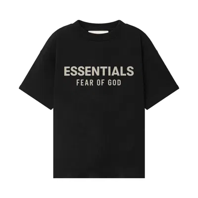 Pre-owned Essentials Fear Of God  Classic Short Sleeve Tee 'black' | Kid's Size 12