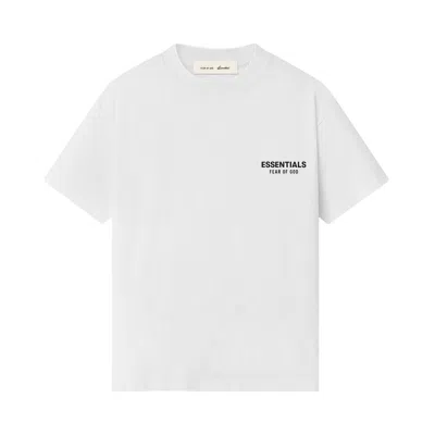 Pre-owned Essentials Fear Of God  Classic Short Sleeve Tee 'bright White' | Kid's Size 10
