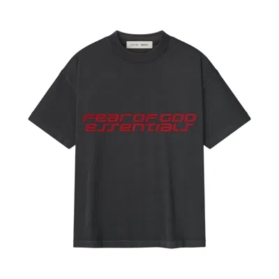 Pre-owned Essentials Fear Of God  Classic Short Sleeve Tee 'iron Grey' | Kid's Size 12 In Gray