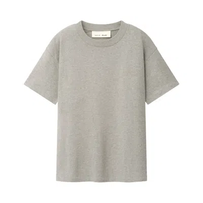Pre-owned Essentials Fear Of God  Classic Short Sleeve Tee 'warm Heather' | Grey | Men's Size M