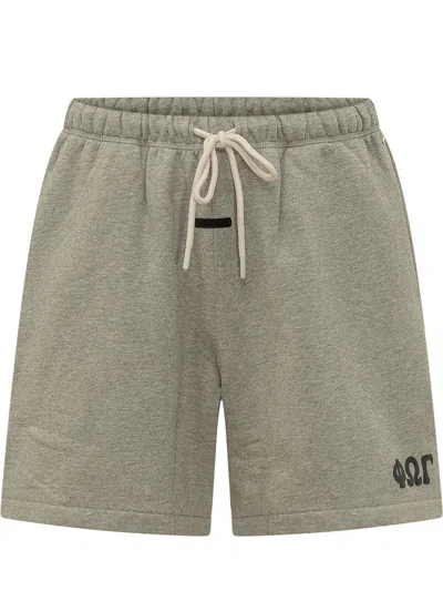 Essentials Fear Of God  Classic Short In Washed Seal Heather