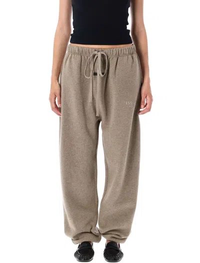 Essentials Drawstring-waist Track Pants In Brown