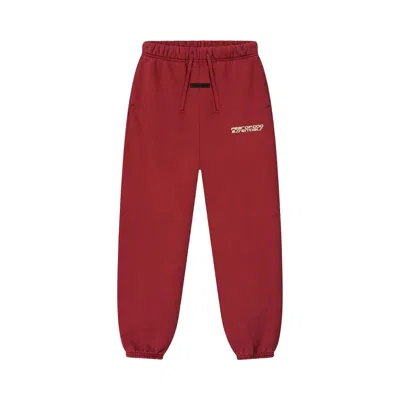 Pre-owned Essentials Fear Of God  Classic Sweatpant 'crimson' | Red | Kid's Size -2.5