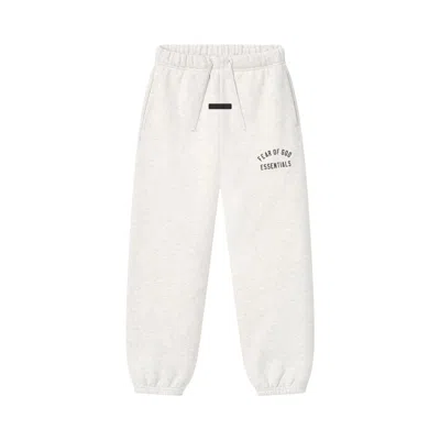 Pre-owned Essentials Fear Of God  Classic Sweatpant 'oatmeal Heather' | Cream | Kid's Size 12 In White