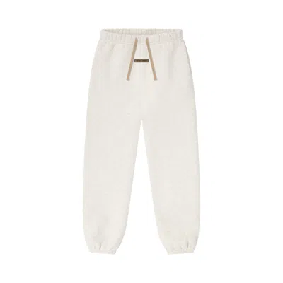 Pre-owned Essentials Fear Of God  Classic Sweatpant 'oatmeal Heather' | Cream | Kid's Size 8 In White