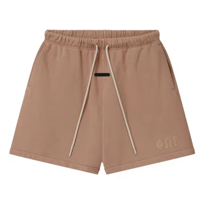 Pre-owned Essentials Fear Of God  Classic Sweatshort 'washed Ginger' | Brown | Men's Size L