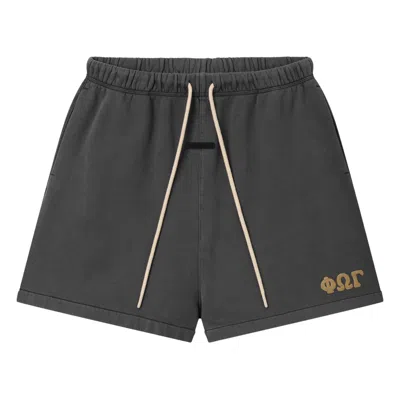 Pre-owned Essentials Fear Of God  Classic Sweatshort 'washed Iron Grey' | Black | Men's Size S