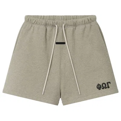Pre-owned Essentials Fear Of God  Classic Sweatshort 'washed Seal Heather' | Grey | Men's Size Xs