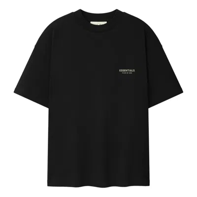 Essentials Logo-print Cotton T-shirt In Black