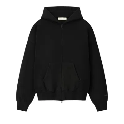 Pre-owned Essentials Fear Of God  Classic Zip-up Hoodie 'black' | Men's Size L