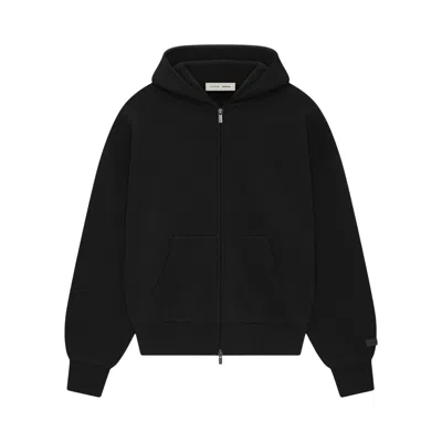 Pre-owned Essentials Fear Of God  Classic Zip-up Hoodie 'vintage Black' | Men's Size M