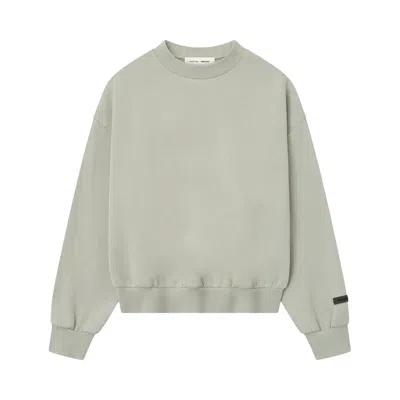 Pre-owned Essentials Fear Of God  Classsic Fleece Crewneck 'abbey Stone' | Tan | Men's Size L In Brown