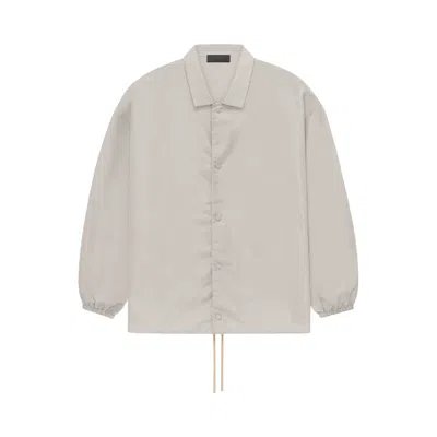 Pre-owned Essentials Fear Of God  Coaches Jacket 'silver Cloud' In Grey