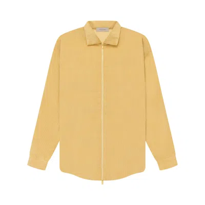 Pre-owned Essentials Fear Of God  Corduroy Shirt Jacket 'light Tuscan' In Yellow