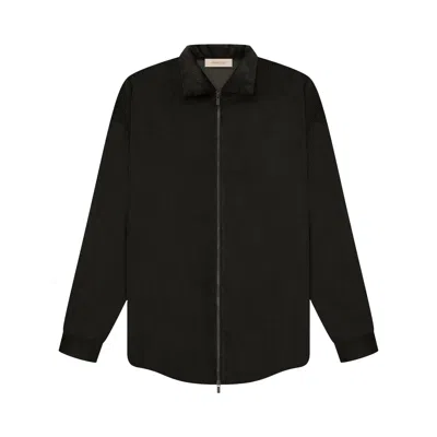 Pre-owned Essentials Fear Of God  Corduroy Shirt Jacket 'off Black'