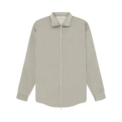 Pre-owned Essentials Fear Of God  Corduroy Shirt Jacket 'seal' In Grey