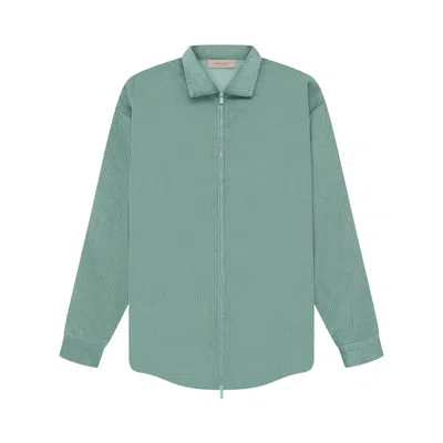 Pre-owned Essentials Fear Of God  Corduroy Shirt Jacket 'sycamore' In Green