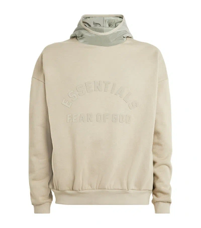 ESSENTIALS COTTON-BLEND LOGO HOODIE