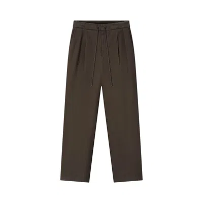 Pre-owned Essentials Fear Of God  Cotton Canvas Pleat Front Pant 'brown' | Men's Size S
