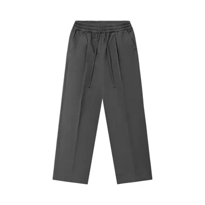 Pre-owned Essentials Fear Of God  Cotton Twill Pleat Front Drawstring Pant 'iron Grey' | Men's Size S