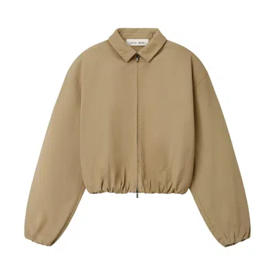 Pre-owned Essentials Fear Of God  Cotton Twill Work Jacket 'dune' | Yellow | Men's Size S