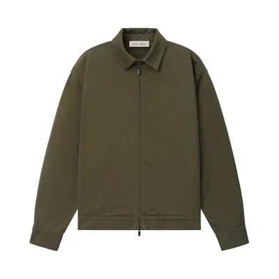 Pre-owned Essentials Fear Of God  Cotton Twill Work Jacket 'moss' | Green | Men's Size M