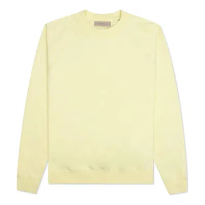 Essentials Fear Of God  Crewneck 'canary' In Orange