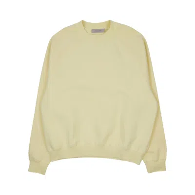 Pre-owned Essentials Fear Of God  Crewneck 'canary' In Yellow