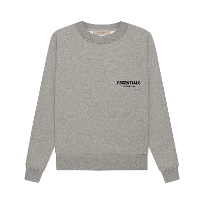 Pre-owned Essentials Fear Of God  Crewneck 'dark Oatmeal' In Grey