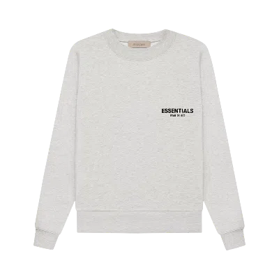 Pre-owned Essentials Fear Of God  Crewneck 'light Oatmeal' In Grey