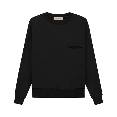 Pre-owned Essentials Fear Of God  Crewneck 'stretch Limo' In Black