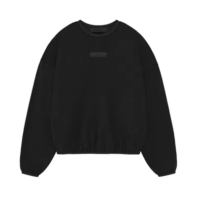 Pre-owned Essentials Fear Of God  Crewneck Sweater 'jet Black' | Women's Size Xs