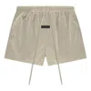 Essentials Fear Of God  Crinkle Nylon Running Short 'garden Yellow' In Silver