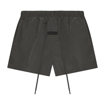 Pre-owned Essentials Fear Of God  Crinkle Nylon Running Short 'ink' | Black | Women's Size M