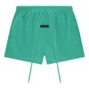 Essentials Fear Of God  Crinkle Nylon Running Short 'mint Leaf' In Green